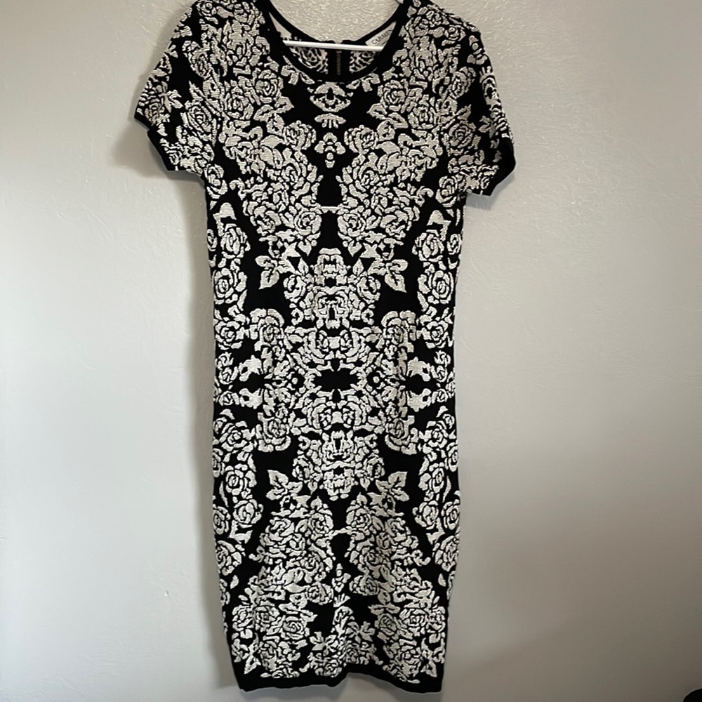 Carmen Marc Valvo‎ Black and White Dress